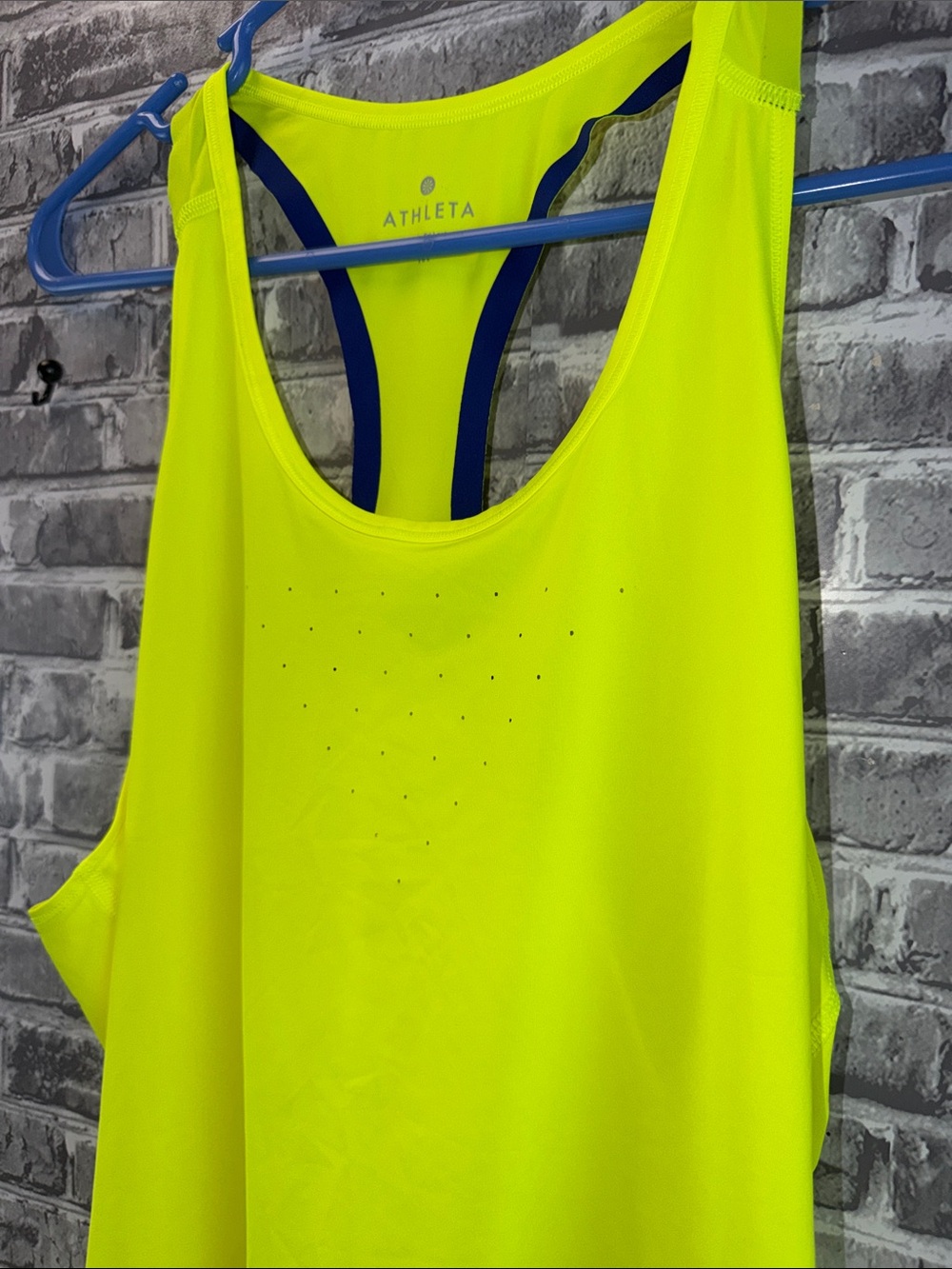 Athleta‎ Neon Yellow Racerback Performance Tank - Picture 4 of 7